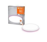 LEDVANCE Dalle LED SMART+ ORBIS WiFi, blanc, 19W, 1790lm, 235mm, blanc réglable (2700K-6500K), cadre avec lumière de couleur RVB, dimmable, contrôlable par application, compatible Amazon, Google, etc.