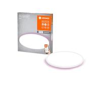 LEDVANCE Dalle LED SMART+ ORBIS WiFi, blanc, 25W, 2940lm, 400mm, blanc réglable (2700K-6500K), cadre avec lumière de couleur RVB, dimmable, contrôlable par application, compatible Amazon, Google, etc.