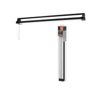 LEDVANCE de bureau OFFICE LINE noir avec corps orientabet interrupteur à tirette, 1,1 m de long, 42 W / 4000 lm, blanc froid (4000 K) pour éclairer des bureaux jusqu'à 30 m², IP20.