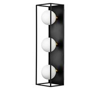 LEDVANCE DECOR Applique salle de bain carrée IP44, noir, G9