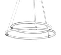 LEDVANCE Decor Aura, Lampe suspendue 2 flammes en polycarbonate ondulé avec LED