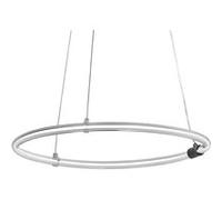 LEDVANCE Decor Aura Lampe suspendue en polycarbonate ondulé avec LED et design filament - 18W - 2000 lm - 3000 K - 830 blanc chaud - dimmable - gris foncé - plastique (PC) - 498 mm - IP20.} Blanc G