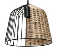 LEDVANCE Decor Cage Bell Lampe suspendue, style industriel, noir/marron, boîtier
