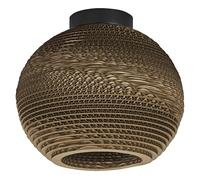 LEDVANCE Decor Cardboard Ball marron en carton ondulé, léger, E27, diamètre | , Ceiling Luminaire, 337.50 Millimetres dia, , pack de 1