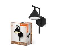 LEDVANCE Decor Fuji Wall, 5W, 3000K en noir | , Indoor Wall Lighting, dia, , pack de 1