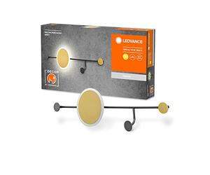 LEDVANCE DECOR Patère Perchero, 770mm, gris, utilisation combinée d'une patère et d'une lampe, module LED intégré avec couleur de lumière blanc chaud (3000K), protection IP20