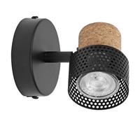 LEDVANCE DECOR SPOT CORK 1 x 3,4W, 230lm, noir, spot, têtes réglables, utilisati