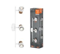 LEDVANCE Plafonnier Applique murale Décor Spot Liège 3 x 3,4W GU10 Blanc chaud Pivot