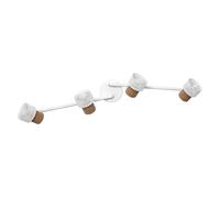 Plafonnier LED Applique Murale Decor Spot Liège Blanc 4 X 3,4W GU10 920lm Chaud