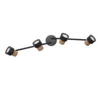 LEDVANCE DECOR SPOT CORK 4 x 3 - 4W - 920lm - noir - spot - têtes réglables - utilisation polyvalente - spot intérieur - LED remplaçables - dimmable - lumière chaude - GU10.} Blanc G