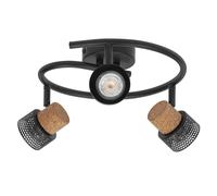 LEDVANCE DECOR SPOT CORK Spiral 3 x 3,4W, 690lm, noir, spot, têtes réglables, ut