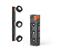 LEDVANCE DECOR SPOT PLUTO, 14,4W, 960lm, noir, lampe spot, têtes réglables, utilisation polyvalente, spot d’intérieur, ton blanc chaud, finition supérieure, montage facile