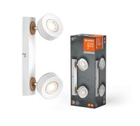LEDVANCE DECOR SPOT PLUTO, 9,6W, 615lm, blanc, lampe spot, têtes réglables, utilisation polyvalente, spot d’intérieur, ton blanc chaud, finition supérieure, montage facile