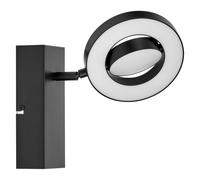 Plafonnier LED Lampe Projecteur Spot Saturne Noir 11W 1090lm Tdc Interrupteur