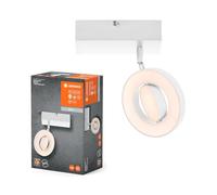 Ledvance Lampe Murale LED Décor Spot Saturne Blanc 11W 1090lm Click-Cct Pivotant