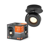 LEDVANCE DECOR SPOT VENUS, 5,5W, 210lm, noir, lampe spot, têtes réglables, utilisation polyvalente, spot d’intérieur, ton blanc chaud, finition supérieure, montage facile
