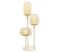 LEDVANCE Lampadaire décoratif avec 3x douilles E27,trois supports (hauteur 36cm,59cm et 78cm),beige, avec câble d'alimentation de 1,8m,ampoule LED OSRAM 1906 parfaitement adaptée disponible séparément