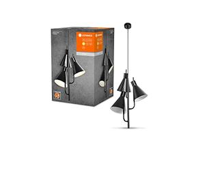 LEDVANCE DECOR Suspension Tokio Pendant, noir, 14W, 1260lm, module LED avec couleur de lumière blanc chaud (3000K), style japonais, longue durée de vie de 30 000 heures, protection IP20