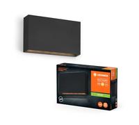 LEDVANCE Éclairage extérieur ENDURA STYLE ILJA WALL, 7W, 330lm, applique murale, gris fonc e protection IP65, température de couleur 3000K, ton blanc chaud