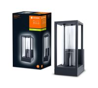 LEDVANCE Lampe murale ENDURA – pour ampoule 1x E27, éclairage direct, aluminium et verre, extérieur