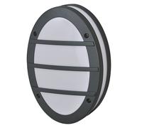 LEDVANCE ENDURA CLASSIC ORBICK W luminaire d'extérieur, applique murale, douille E27, gris foncé, aluminium, installation rapide & facile, diffuseur dépoli, indice de protection IP65, utilisation en e