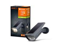 LEDVANCE ENDURA GARDEN SOLAR SPOT WALL&SPIKE 29.5cm - lampe extérieure à LED solaires rechargeables, applique murale ou lampe de jardin, 0.5W, 3000K blanc chaud, 55 lumens, gris foncé