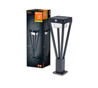 LEDVANCE ENDURA SOLAR BOUQUET GARDEN SENSOR 50cm - applique solaire avec détecteur de mouvement, lampe de jardin, 6W, 3000K, 200-550 lumen, IP44, noir