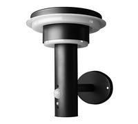 LEDVANCE Applique murale solaire à double cercle Endura Style, acier inoxydable, 6 W, noir, taille unique