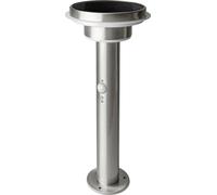 LEDVANCE Lampadaire solaire à double cercle Endura Style, acier inoxydable, 6 W, acier, taille unique