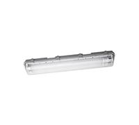 Ledvance ESSENTIAL Lampe à 2 ampoules pour pièces humides 14 W 1560 lm Blanc froid 4000 K 651 x 108 x 64 mm pour pièces à forte humidité comme cave, classe de protection IP65
