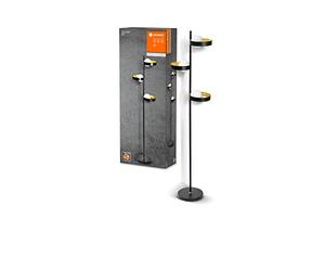 LEDVANCE Lampadaire DECOR Memphis, noir/or, avec culot G9 pour un remplacement facile de la lampe, peut être équipé d'une lampe normale ou intelligente, protection IP20