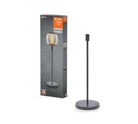LEDVANCE Lampadaire décoratif avec douille E27, support court (hauteur 78cm), gris foncé, avec câble d'alimentation de 1,8m, ampoule LED OSRAM 1906 parfaitement adaptée disponible séparément