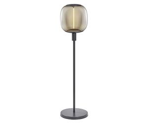LEDVANCE Lampadaire décoratif avec douille E27, support court (hauteur 78cm), gris foncé, avec câble d'alimentation de 1,8m, ampoule LED OSRAM 1906 parfaitement adaptée disponible séparément