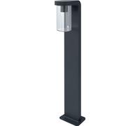 LEDVANCE Lampadaire et luminaire d'allée LED pour 1x ampoule E27, luminaire design d'aspect moderne, hauteur 80cm, en aluminium et verre transparent, ENDURA CLASSIC CASCADE 80CM Post E27 CLR
