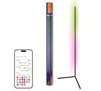 LEDVANCE Lampadaire LED d'angle SMART+ WIFI,140cm,noir,14W,1170lm,blanc et couleur réglables,dimmable,fonction bricolage et rythme musical,longue durée de vie,contrôlable par application,2700-6500K