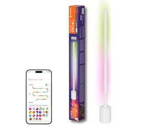 LEDVANCE Lampadaire LED d'angle SMART+ WIFI,slim,blanc,8W,540lm,blanc et couleur réglables,dimmable,fonction bricolage et rythme musical,longue durée de vie,contrôlable par application,2700-6500K