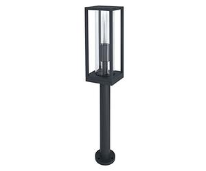 LEDVANCE Lampadaire LED et lampe de chemin pour 1x lampes E27, lampe avec cadre design pour extérieur pour éclairage direct, en aluminium de haute qualité, Endura Frame 60 cm Post E27 Gris Foncé