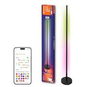LEDVANCE Lampadaire LED SMART+ WIFI, rond, noir 14W, 1170lm, blanc et couleur réglables, dimmable, fonction bricolage et rythme musical, longue durée de vie, contrôlable par application, 2700-6500K
