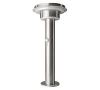 LEDVANCE Lampadaire solaire à double cercle Endura Style, acier inoxydable, 6 W, acier, taille unique
