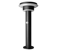 LEDVANCE Lampadaire solaire Endura Style double cercle – Acier inoxydable 6 W, noir, taille unique