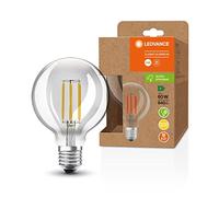 LEDVANCE Lampe à économie d'énergie à LED, globe à filament, E27, blanc chaud (3000K), 4 watts, remplace une ampoule de 60W, très efficace et économe en énergie, pack de 1