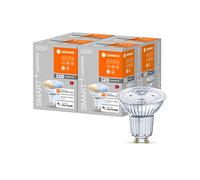 LEDVANCE Lampe à réflecteur LED intelligente avec technologie WiFi, base GU10, couleur de la lumière variable (2700-6500K), dimmable, remplacement 50W, SMART+ WiFi SPOT GU10 Tunable White, paquet de 4