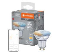 LEDVANCE Lampe à réflecteur LED intelligente avec technologie WiFi, base GU10, couleur de la lumière variable (2700-6500K), dimmable, remplacement 40W, SMART+ WiFi SPOT GU10 Tunable White, paquet de 1