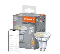 LEDVANCE Lampe à réflecteur LED intelligente avec technologie WiFi, culot GU10, blanc chaud (2700 K), dimmable, remplacement 40W, SMART+ WiFi SPOT GU10 à intensité variable, paquet de 1