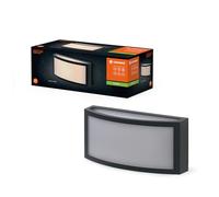 LEDVANCE Lampe d’extérieur ENDURA CLASSIC CUADRA, applique murale, E27, gris foncé, aluminium, installation facile et rapide, diffuseur dépoli e protection IP65, utilisation en extérieur