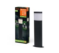 LEDVANCE Lampe d’extérieur ENDURA HYBRID DALLAS, lampe hybride, 4W, 300lm, blanc chaud, température de couleur 3000K, gris foncé, acier inoxydable, IP44 et IP67, fonctionnement solaire et réseau