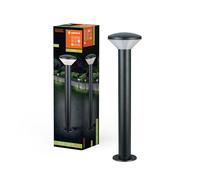 LEDVANCE Lampe d’extérieur ENDURA HYBRID OLONA, lampe hybride, 2W, 140lm, blanc chaud, température de couleur 3000K, gris foncé, acier inoxydable, IP44 et IP67, fonctionnement solaire et réseau