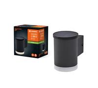 LEDVANCE Lampe d’extérieur ENDURA STYLE SOLAR OXFORD, 0,5W, 50lm, applique murale, gris foncé, éclairage indirect, batterie rechargeable, IP44, température de couleur 3000K, ton blanc chaud
