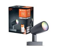LEDVANCE Lampe de jardin LED intelligente avec technologie WiFi, pack de base avec 1 projecteur pour l'extérieur, couleurs RVB modifiables, compatible avec Google et Alexa Voice Control,GARDEN SPOT 1P