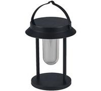 Lampe À Poser Lumineuse Solaire En Aluminium Noir, 27cm Noir
